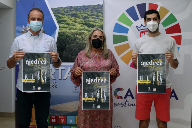 El Ayuntamiento presenta la trigésima edición del Open de Ajedrez ‘Playas de Cartaya’