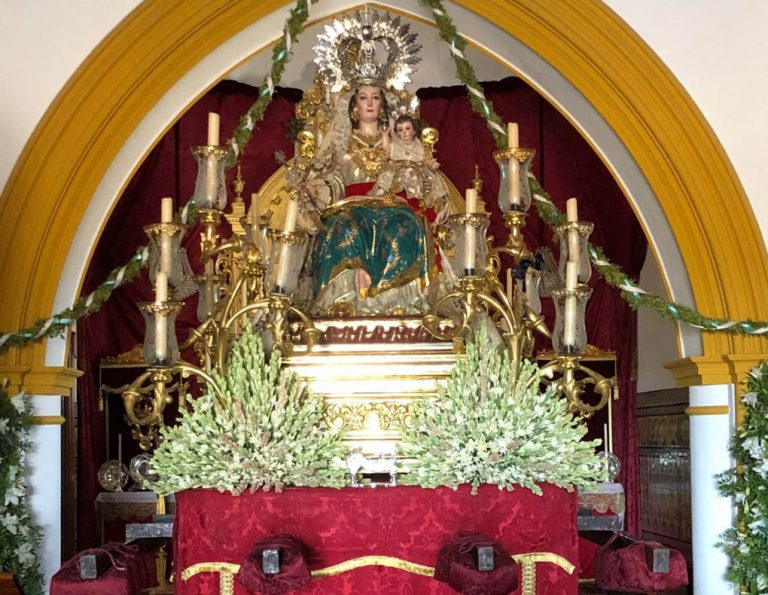 Cartaya vive intensamente el Día Grande de Consolación pidiendo el fin de la pandemia