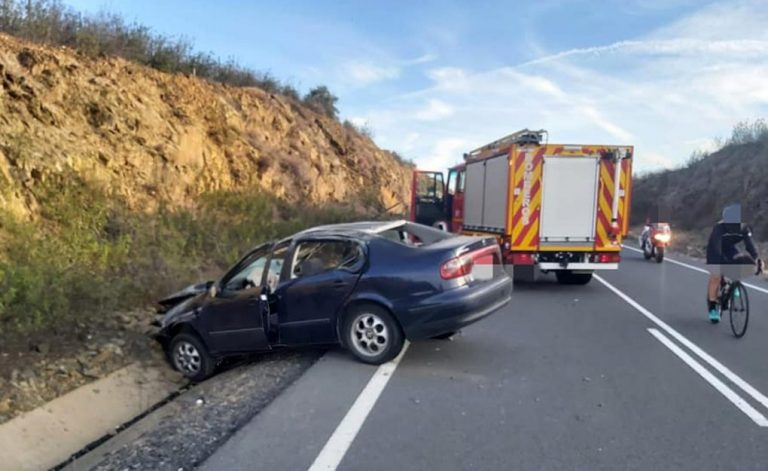 Dos accidentes en Castillejos y Puebla se saldan con un joven de 22 años herido