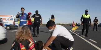 La Junta ensaya la respuesta en caso de tsunami en la costa de Huelva con un gran simulacro