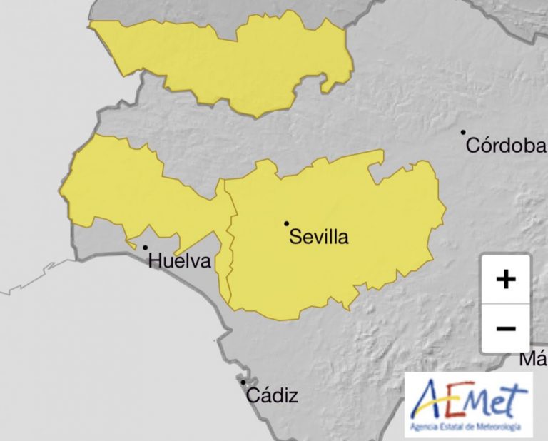 La Aemet activa este viernes el aviso amarillo por lluvias en el Andévalo y el Condado de Huelva