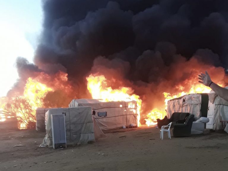 Pro Derechos Humanos critica «la dejación de funciones» tras el último incendio en un asentamiento de Lepe