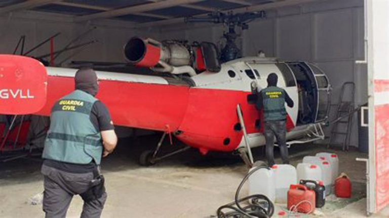 Intervienen 4 aeronaves en una operación contra el narcotráfico con registros en Cartaya, San Bartolomé y Aljaraque