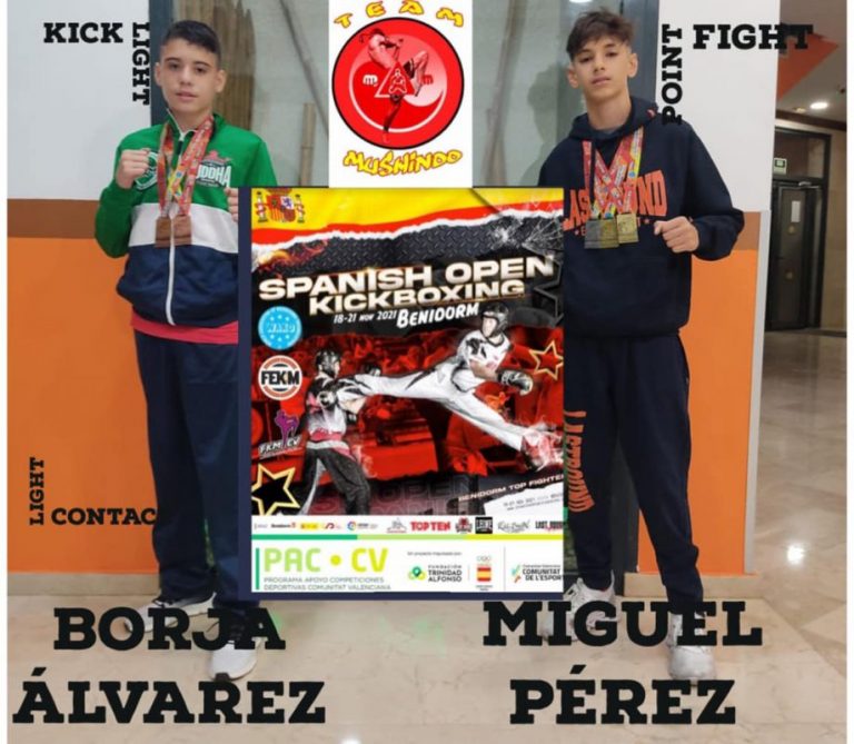 Dos oros y 1 plata para Isla, y 2 bronces para Lepe, en el Internacional de Kick Boxing de Benidorm