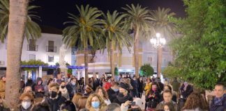 Lleno en la Laguna para disfrutar del encendido de la Navidad en Ayamonte