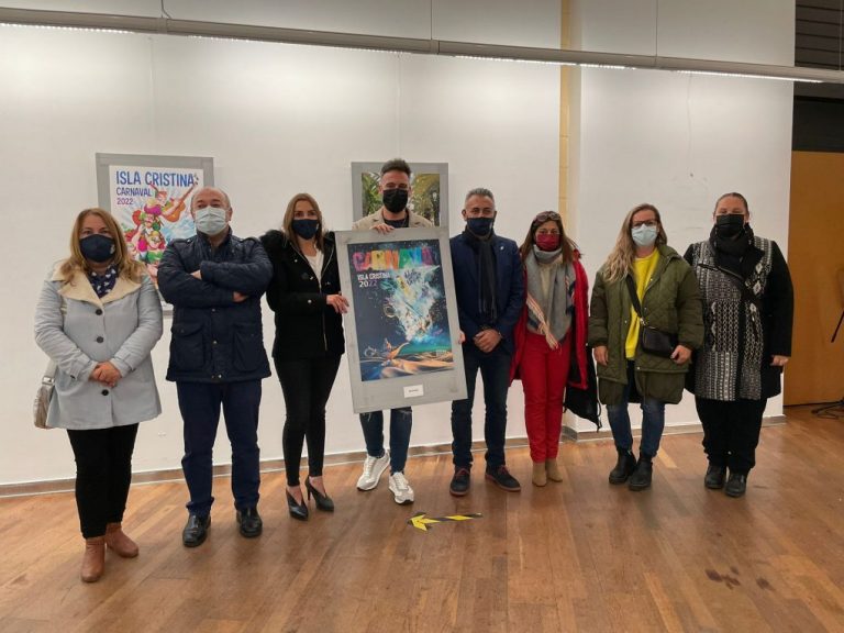 Alvaro Prett, autor por tercera vez del cartel anunciador del Carnaval de Isla Cristina