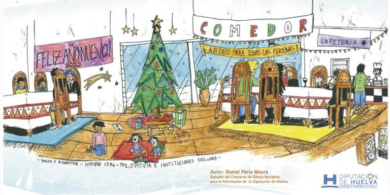 Diputación de Huelva felicita la Navidad con el christmas ganador del III concurso infantil