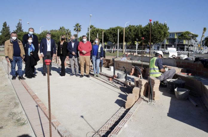 obra Fuentes de las Naciones Puerto de Huelva