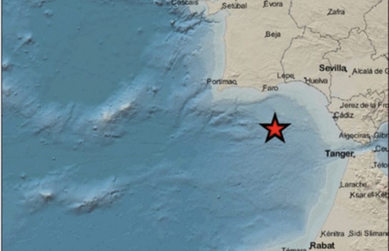 Numerosos vecinos de la costa de Huelva sienten un terremoto de 4,4 grados en el Golfo de Cádiz