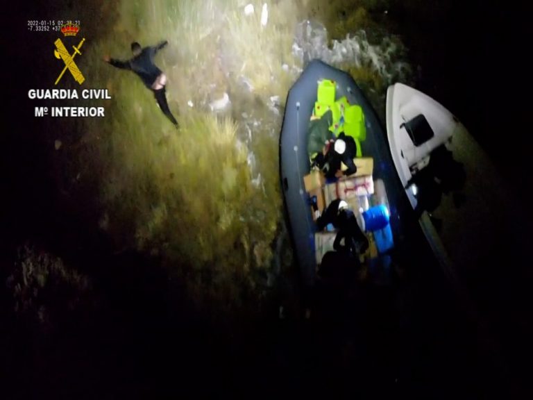 Cuatro detenidos y 1.452 kilos de hachís intervenidos, en una operación contra el narcotráfico en Isla Cristina
