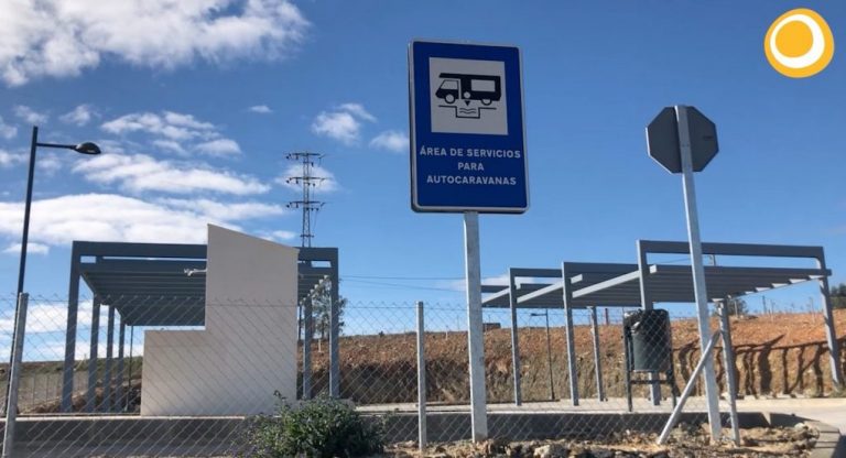 Puebla de Guzmán estrena nueva área de autocaravanas en el Andévalo