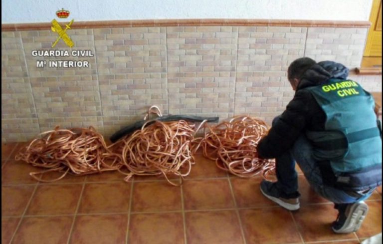 Investigadas dos personas por robos con fuerza de cable de cobre en Minas de Riotinto