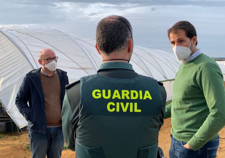 Cartaya inicia las obras en el colector del Corchuelo para acabar con los vertidos y malos olores en la Ribera