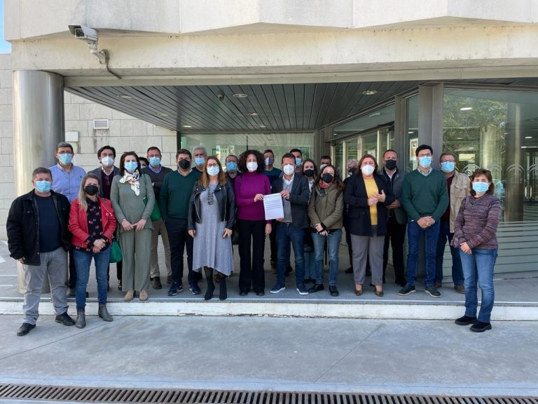 La Plataforma por la Sanidad Pública de Huelva entrega  7.000 firmas para pedir mejoras sanitarias