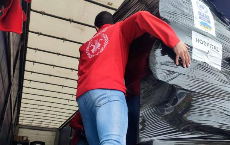 Ucrania agradece a Bomberos de Huelva la ayuda humanitaria enviada