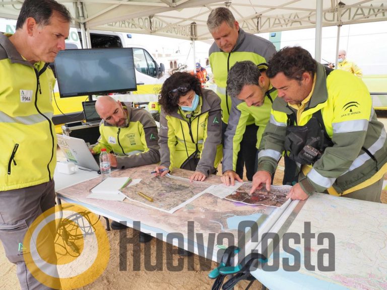 Servicios de Emergencias se preparan para la temporada alta de incendios con un simulacro en Lepe