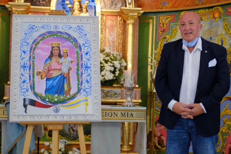 Un cartel de Manuel Ponce Ortiz anuncia la Romería de Pozo del Camino