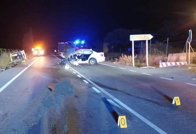 Cartaya: fallece un hombre en un choque entre dos vehículos en la carretera de Tariquejo