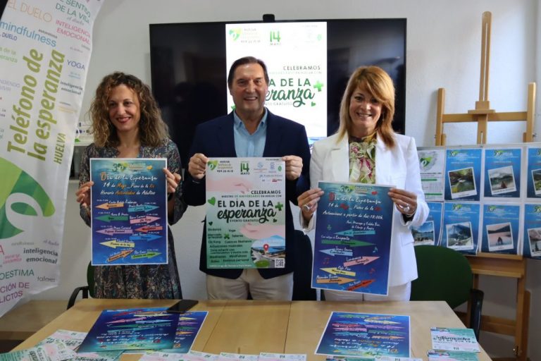 El Ayuntamiento anima a los onubenses a celebrar los 30 años del Teléfono de la Esperanza en Huelva