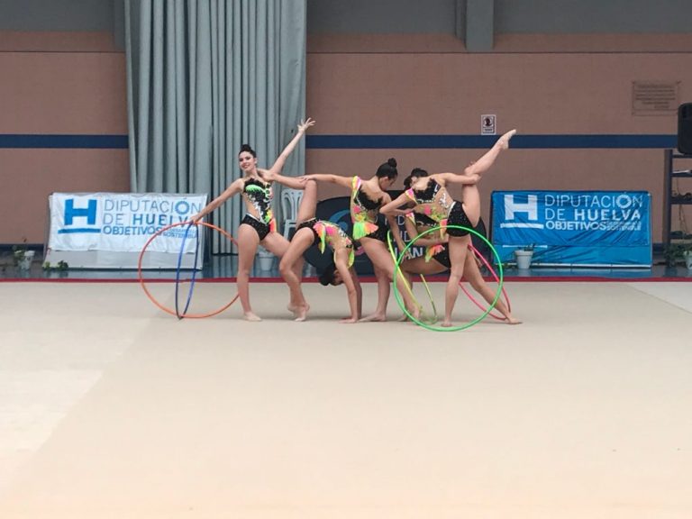Unos 400 menores participan en los cuatro encuentros de gimnasia rítmica de la Diputación de Huelva
