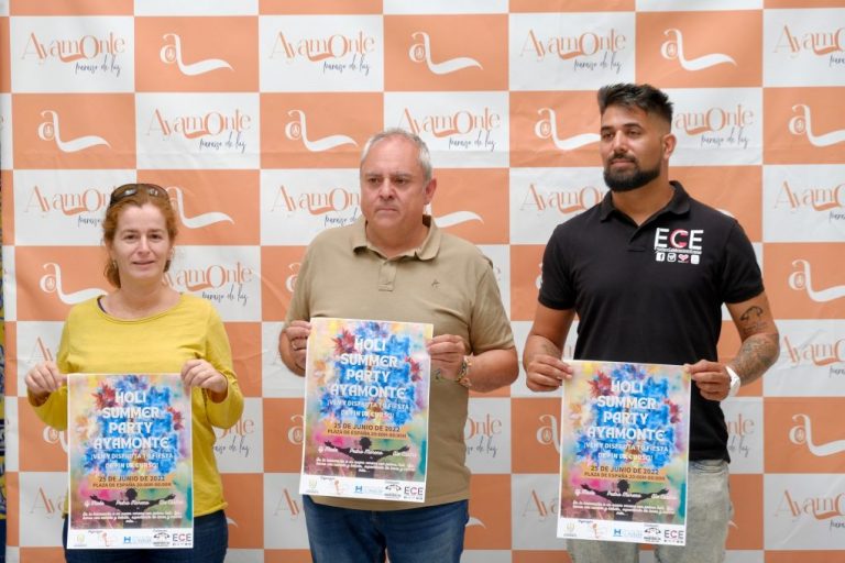 La plaza de España de Ayamonte acoge este sábado la fiesta de la juventud ‘Holi Summer Party’