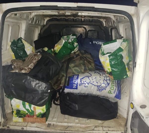 Intervienen 592 kilos de hachís en El Rincón (Huelva) tras una persecución por carretera a dos vehículos