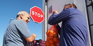 Agricultor onubense regala 2.500 kilos de naranja antes de tirarlas por el bajo precio al que se la pagan los mercados
