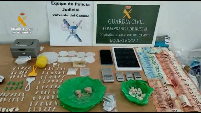 Desarticulan un importante punto de venta de drogas en la operación Caballo Loco, en Minas de Riotinto