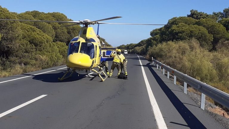 Estabilizado el incendio declarado esta tarde en un pinar de Punta Umbría