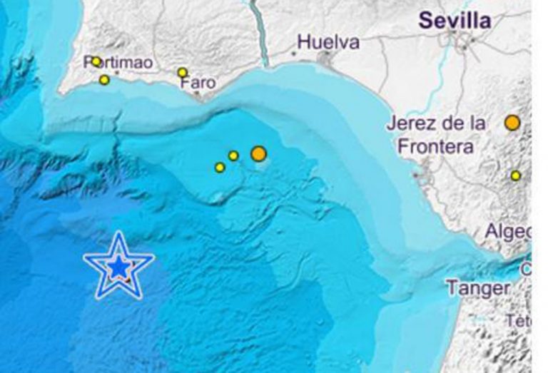 Vecinos de la provincia onubense sienten un terremoto de 5,4 grados con epicentro en el Golfo de Cádiz