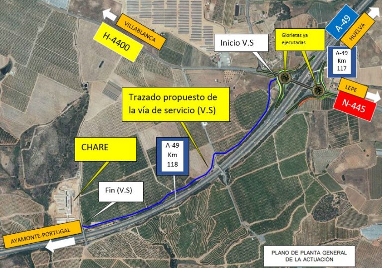 El Gobierno de España licita por 3,5 millones las obras de acceso al Chare de Lepe
