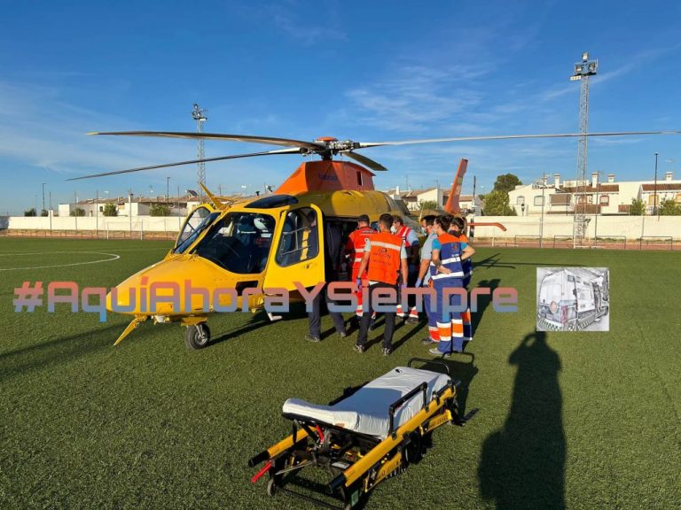 Evacuado a Sevilla tras amputarse en Almonte un dedo en un accidente laboral 