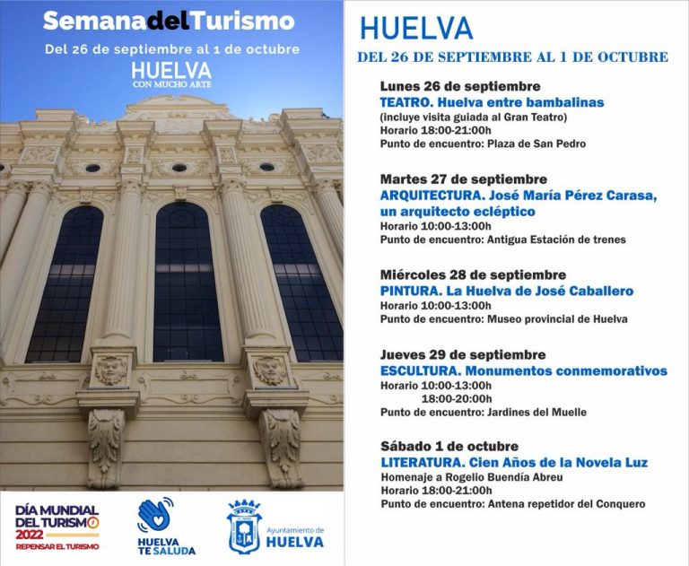 El Ayuntamiento celebra el Día del Turismo con visitas guiadas para mostrar una ‘Huelva con mucho arte’