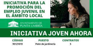 Punta Umbría oferta 24 puestos de trabajo entre jardineros, peones o personal de limpieza, entre otros