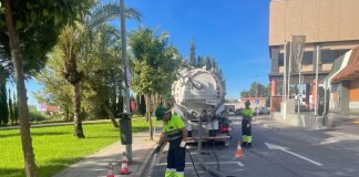Intensifican la limpieza y el mantenimiento preventivo del alcantarillado de Huelva ante la llegada del otoño