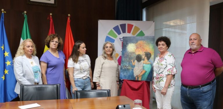 Un cartel de la artista local Mª Teresa Gómez Acevedo anunciará la Feria de Octubre de Cartaya
