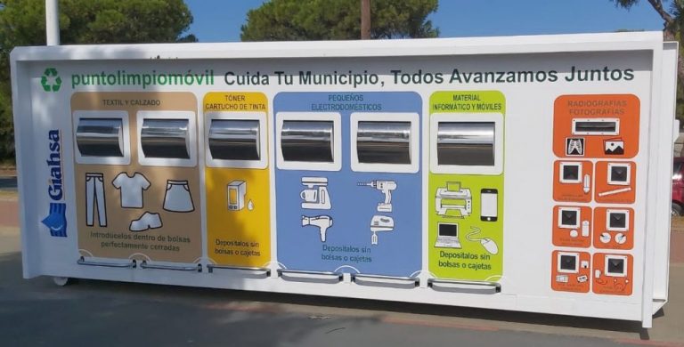 Los puntos limpios móviles de Giahsa vuelven a recorrer la provincia de Huelva