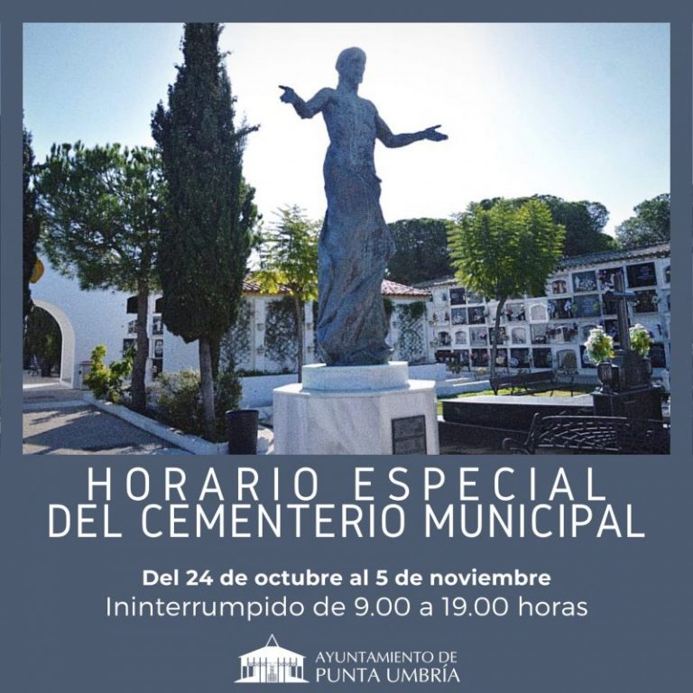 Punta Umbría amplía el horario del cementerio de cara a la festividad de Tosantos