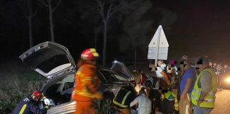 Cuatro personas heridas y tres caballos muertos en un accidente en la A-486, entre San Juan y Rociana