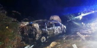 Un herido en un accidente de tráfico que acaba con un vehículo calcinado en Lepe