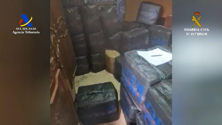 Un detenido en la intervención de 2.500 kilos de hachís en una guardería ubicada en una finca de Ayamonte