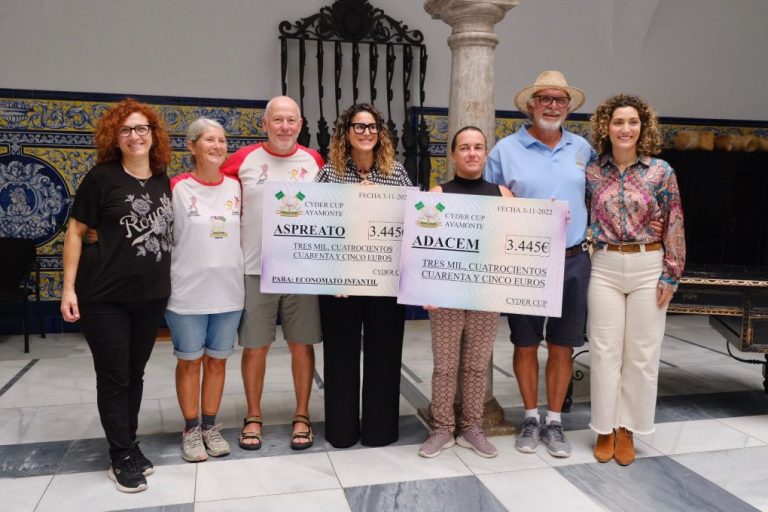 La colonia británica en Ayamonte dona casi 7.000 euros a dos colectivos sociales de la localidad