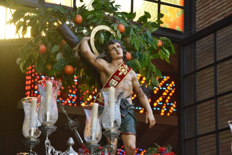 Todo preparado en Punta Umbría para la procesión de San Sebastián este domingo, 22 de enero