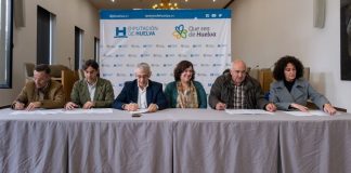 Diputación y los 5 GDR onubenses suscriben el convenio para la puesta en marcha de las becas HEBE Primera Oportunidad