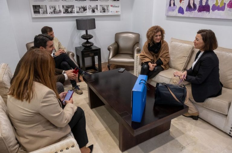 La presidenta de Diputación da a conocer las necesidades de la provincia de Huelva a la senadora Eva Granados