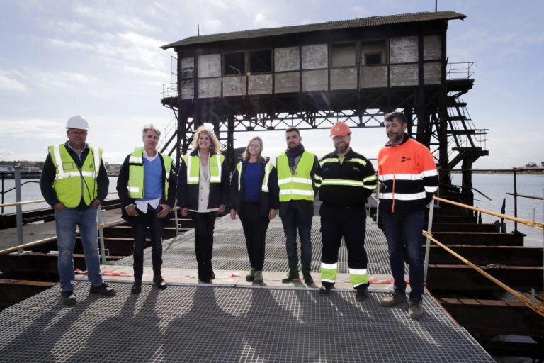 El Puerto de Huelva desarrolla a buen ritmo las obras de restauración del Muelle de Tharsis
