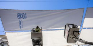 El Ayuntamiento de Huelva inicia el entoldado de las zonas comerciales de la ciudad