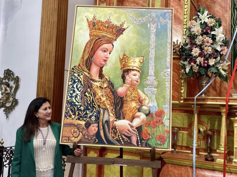 Una obra de Trinidad Romero anuncia la Romería de la Bella de Lepe 2023