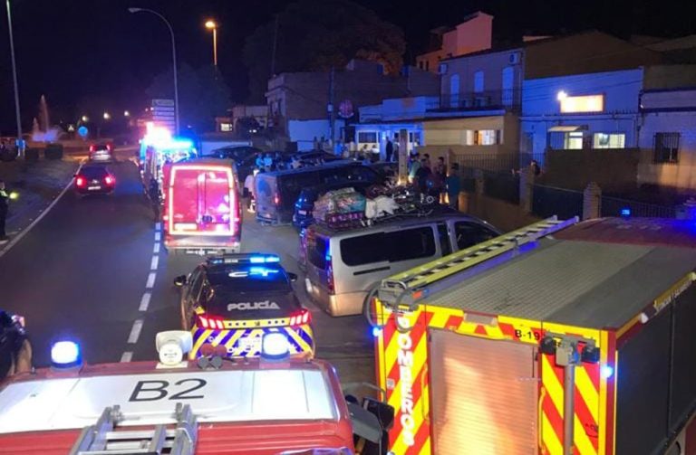 Un herido tras caer en Palos desde una altura de siete metros al ceder un muro en mal estado  