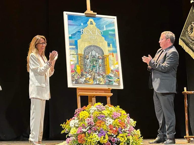 Una obra de Alberto Moreno centra el cartel anunciador de la Romería del Rocío en Ayamonte